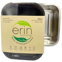 Erin Stainless Steel Food Container - Rectangle